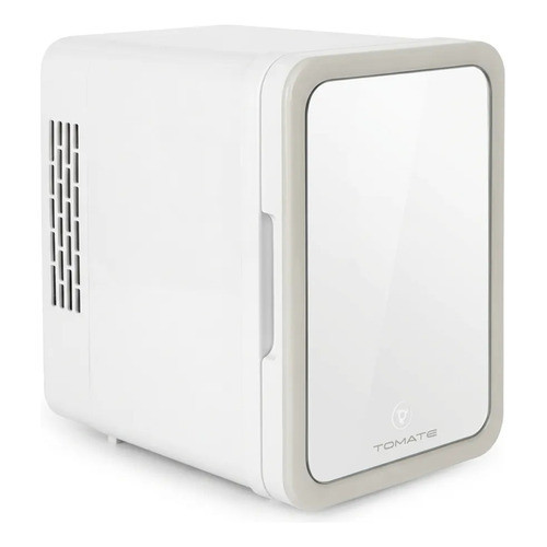 Mini Geladeira Portátil 4L E 20L 12V/24V DC Para Carro Com Espelho Refrigerador De Cosméticos Veicular Branco MSFILM