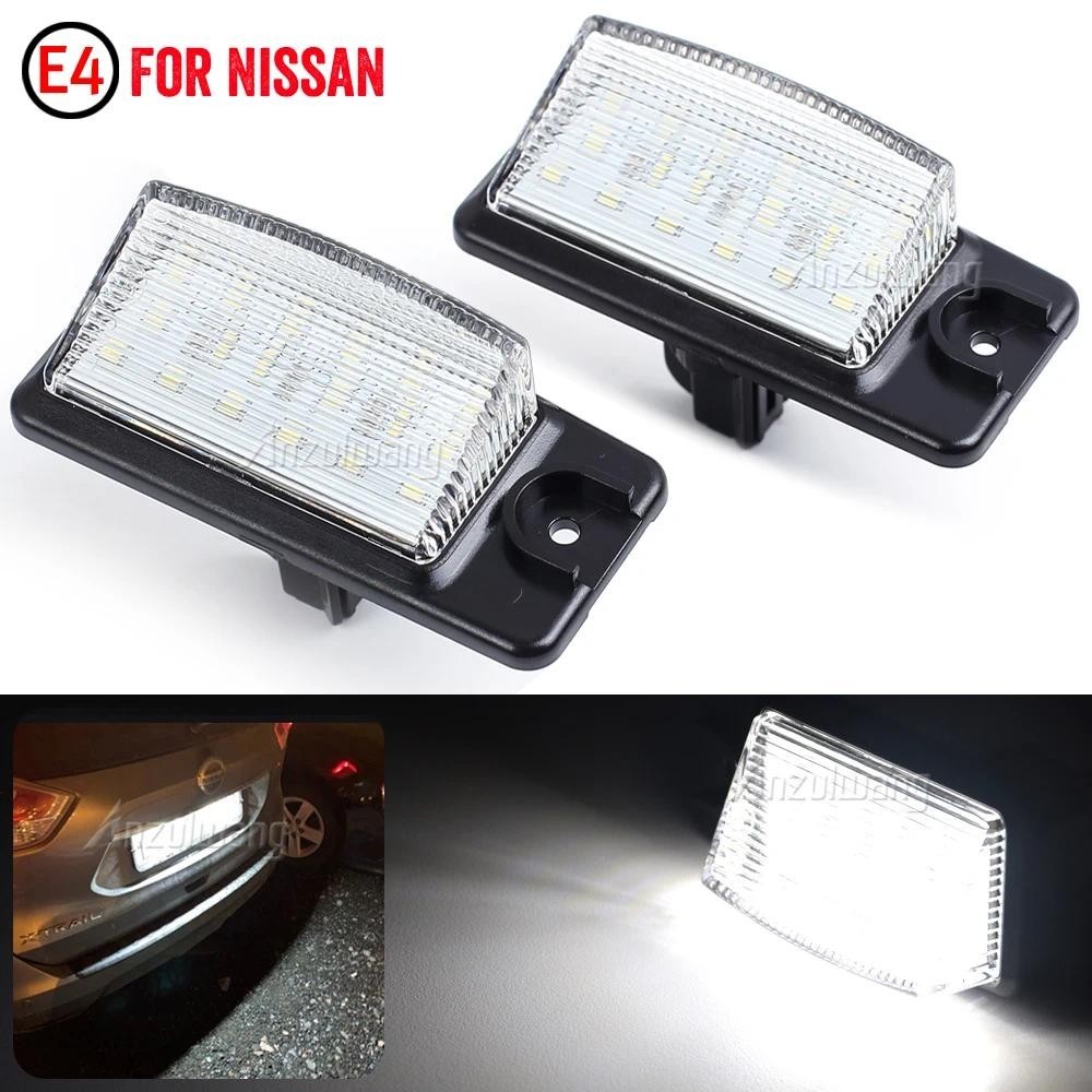 2 Pçs Carro LED Lâmpadas De Luz Da Placa De Identificação Para Nissan X-Trail T32 Maxima Rogue NV1500 NV2500 NV3500 Mura