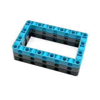 JJ2065 Double Eagle CADA CADA Blocos de Construção 7x11 Buraco Braço Anel Feixe Quadro Quadrado Peças MOC Adequados para