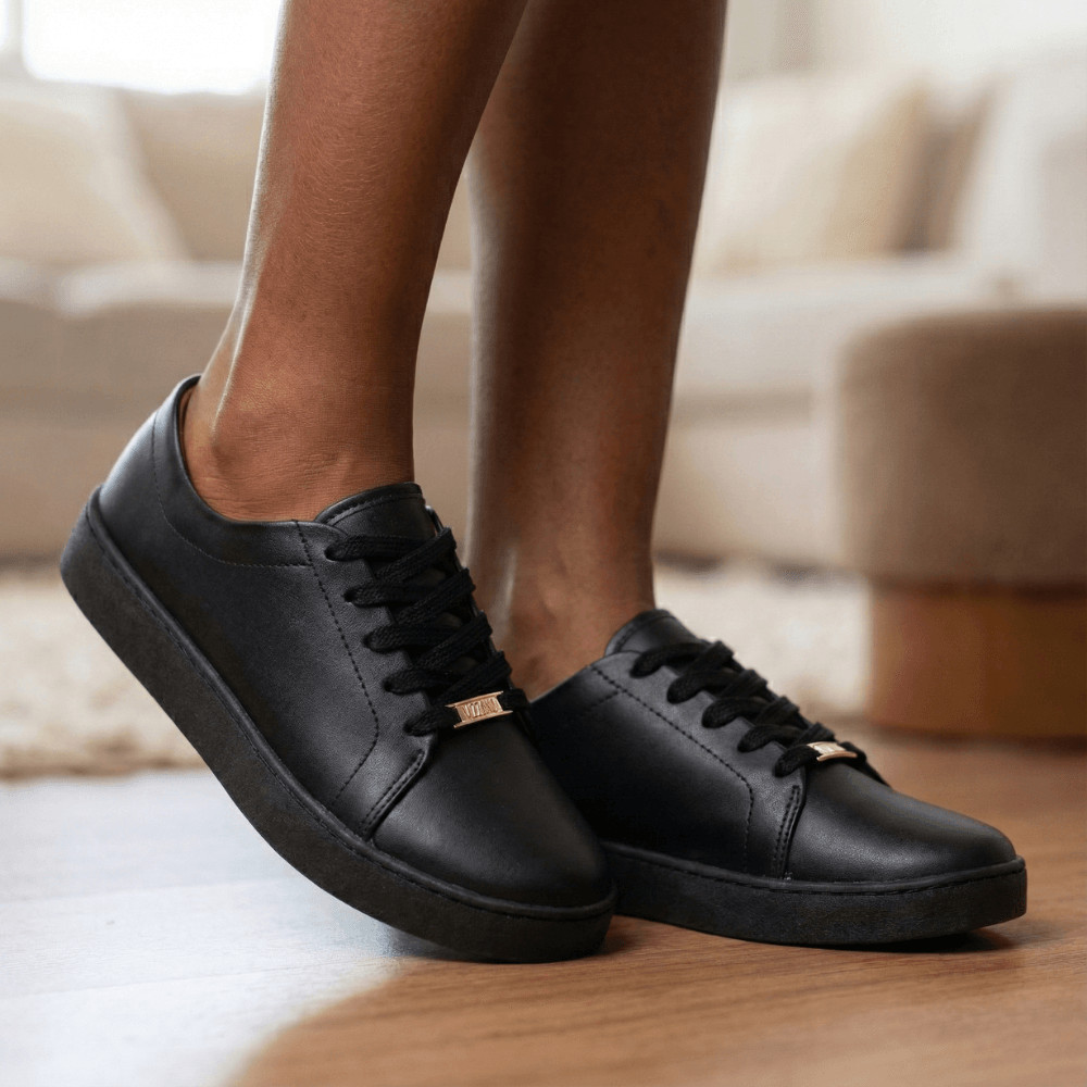 Tênis Feminino Vizzano Pelica Pingente RBD Casual Preto