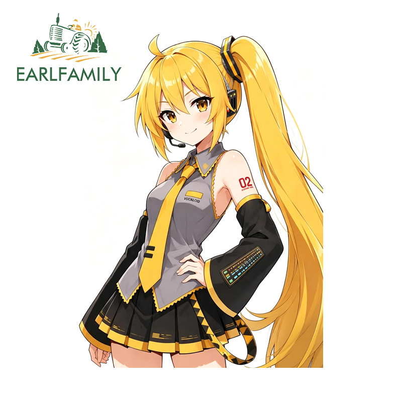 EARLFAMILY Hatsune Miku Adesivos De Carro Personalidade Oclusão Zero Campervan Guarda-Roupa Pára-Brisa Prancha Caminhão 
