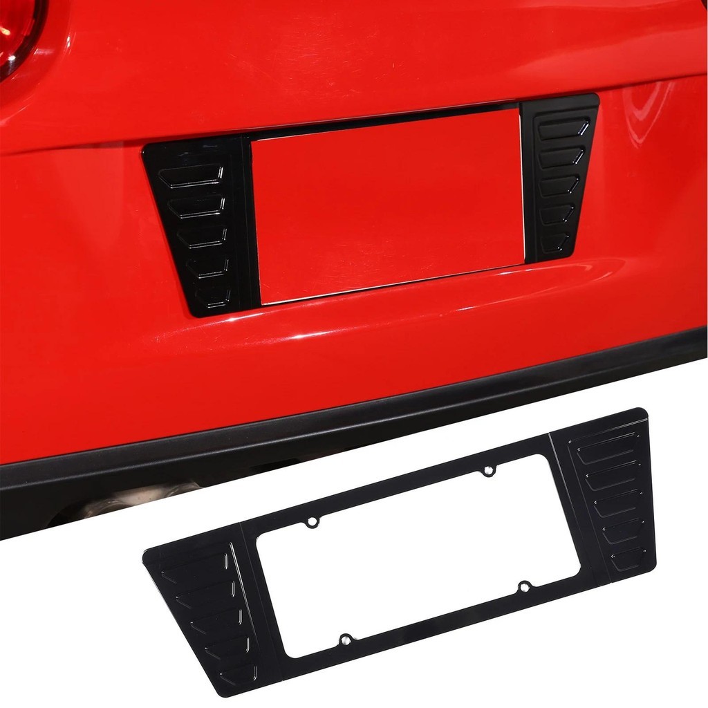 Para Chevrolet Corvette C6 2005-2013 Liga De Alumínio Placa Traseira Do Carro Painel Enchimento Capa Acessórios