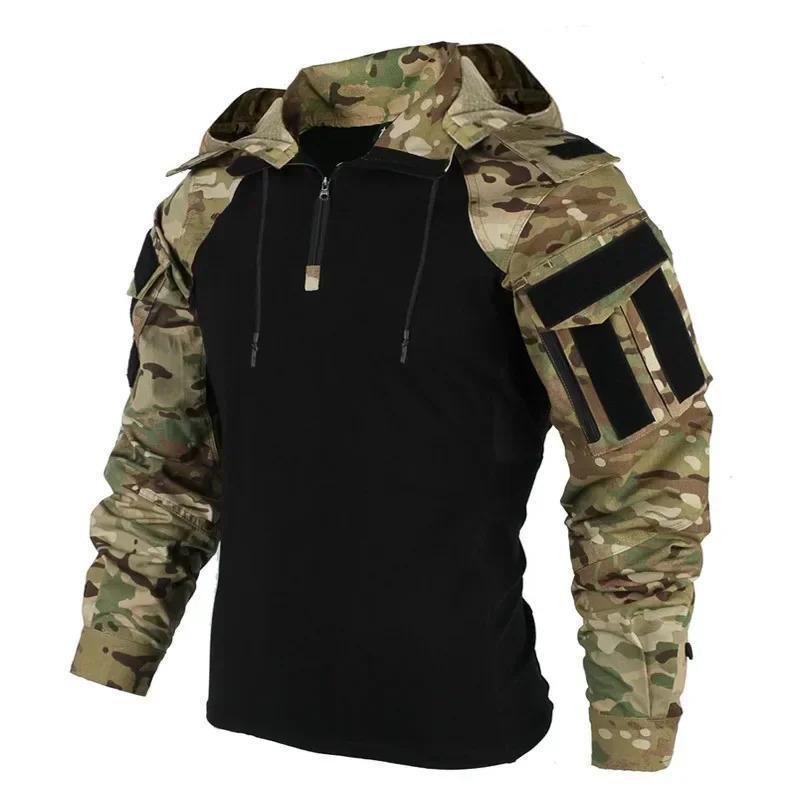 Jaqueta Tática Masculina Gen 2 Frog Camuflada Respirável de Manga Longa