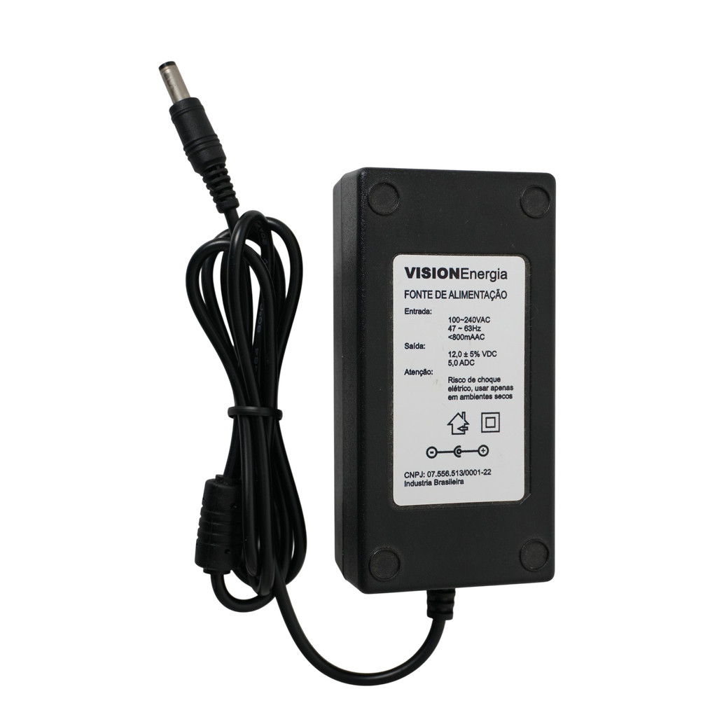 Fonte 12v 5a Cftv Estabilizada Universal Plug P4