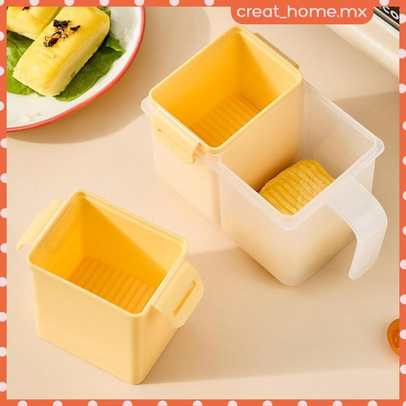 [Creat_home] Molde Tamagoyaki Com Alça , Compartimento Duplo Antiaderente Amarelo Transparente