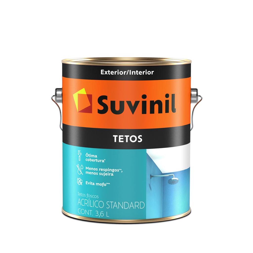 Tinta Acrílica Tetos Branco 3,6L Suvinil