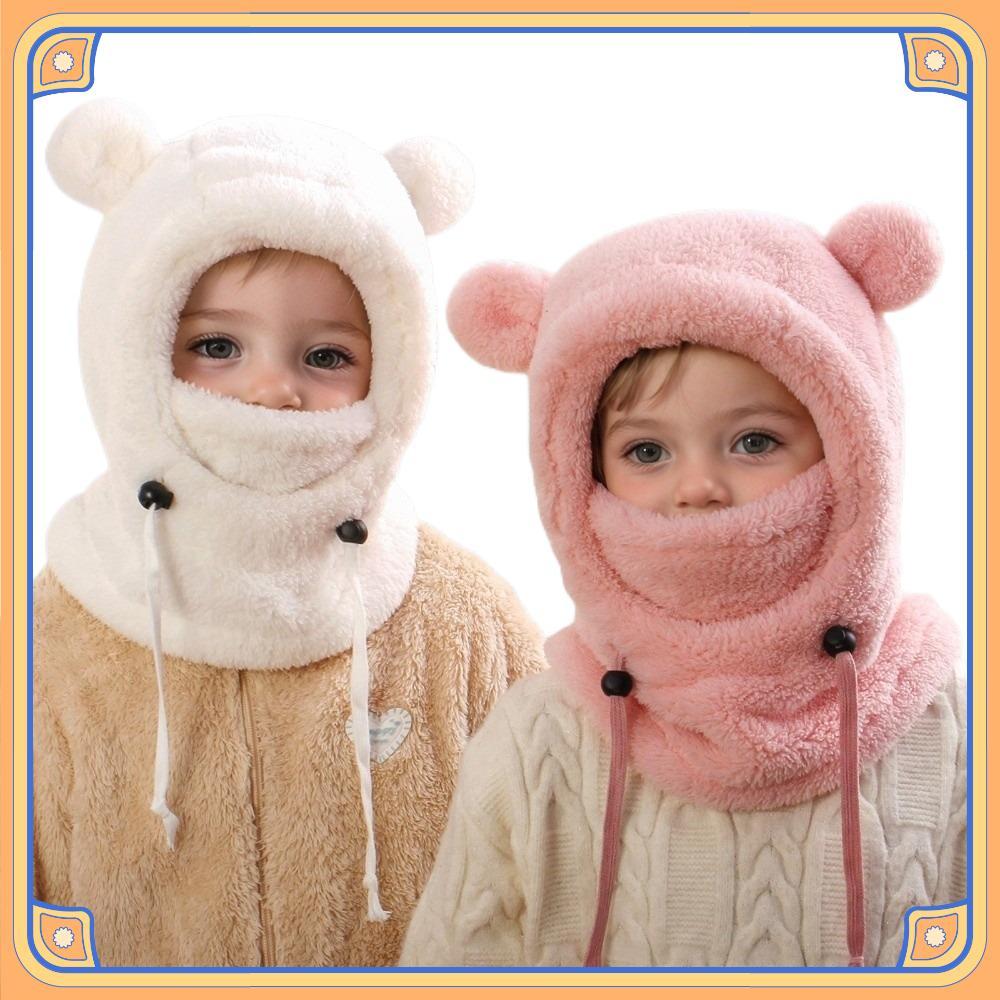 Conjunto De Cachecol Perfumado Para Crianças , Balaclavas À Prova De Vento Com Orelhas De Animais Fofos , Chapéu De Prot