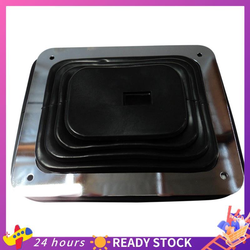 Para Bota De Câmbio De Borracha Com Placa Cromada 5 5/8 X 6 3/4 Polegadas Manual Automático 350