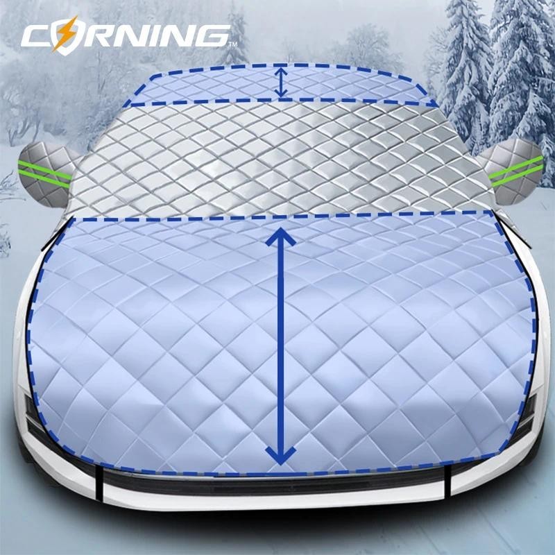 3/5 Camadas Engrossar Capa De Neve Do Carro Pára-Brisa Proteção À Prova Anti-Geada Sol Protetor Inverno Peças De Automóv