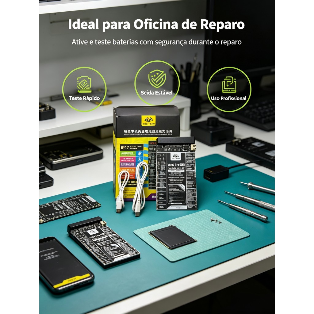 Placa Ativadora e Reativadora de Bateria W209 Pro iPhone Android – Placa de Ativação para Testes e Recuperação