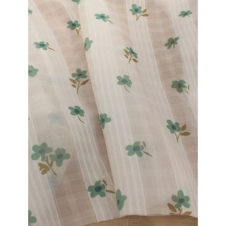 Bege inferior fino transparente Jacquard impressão tecido xadrez escuro verão roupas superiores vestido blusa tela da ja