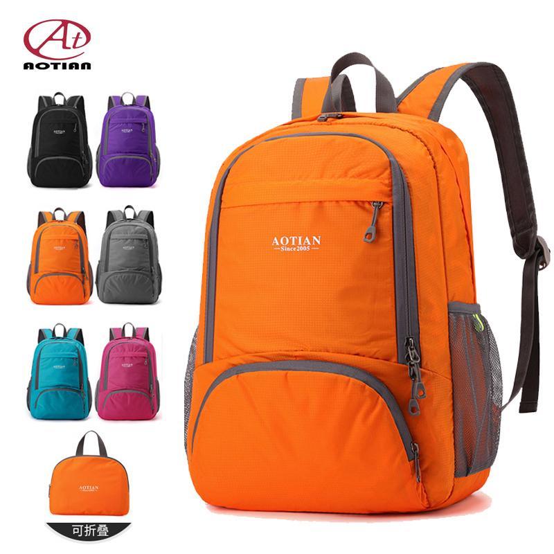 Saco de pele Ultra-leve portátil dobrável mochila de viagem feminino ao ar livre crianças viagem lazer esportes montanhi