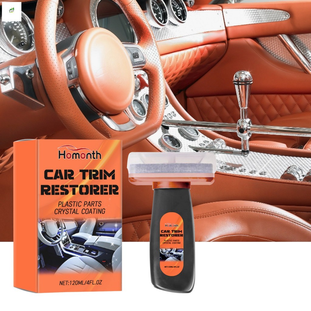 Pasta Restauradora De Couro De Carro 120mL-Esponja De Remodelação De Plástico Para Limpeza De Interiores Automotivos PH 