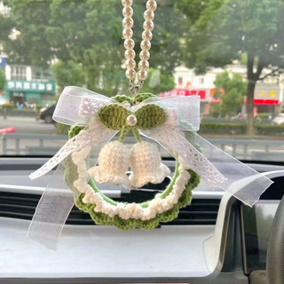 Pingente de girassol e pérolas para carro, feito à mão, para paz e felicidade, presente para melhor amiga ou deusa, kit 