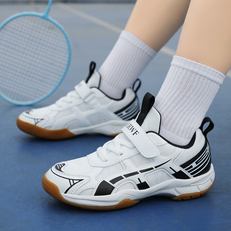 Sapatos de Badminton de Velcro palmilha de absinto anti-Torque de fibra de carbono antiderrapante
