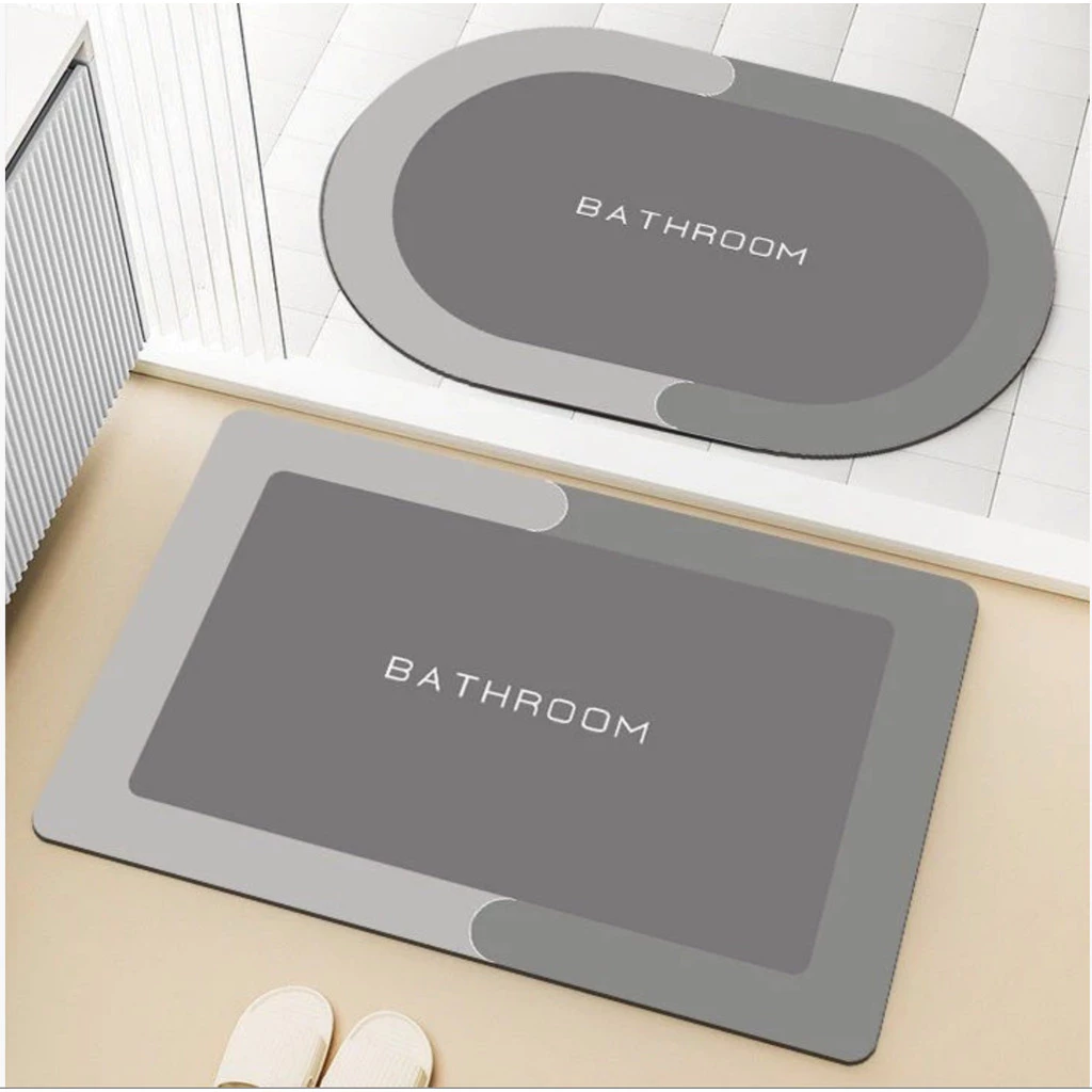 KIT Tapete Absorvente de Secagem Rapida Atiderrapante de Banheiro/Porta de Entrada — imagem 1