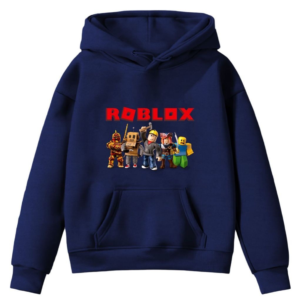 Moletom Canguru Infantil Masculino Estampado Roblox Blusa De Frio Feminina Premium