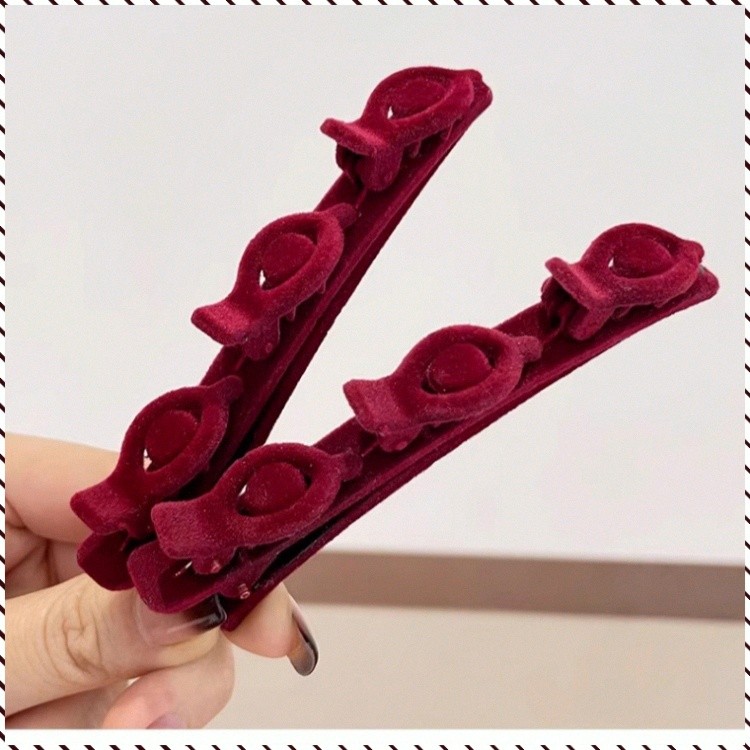Presilha para franja de cabelo curto feminino, presilha lateral princesa, presilha de transição de cor, presilha flocada