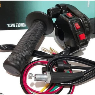 TOMBOL DAYTONE SPONTAN GAS PLUS CABLE SWITCH 0 Botões 2 3 Universais Para Todas As Motocicletas Automáticas