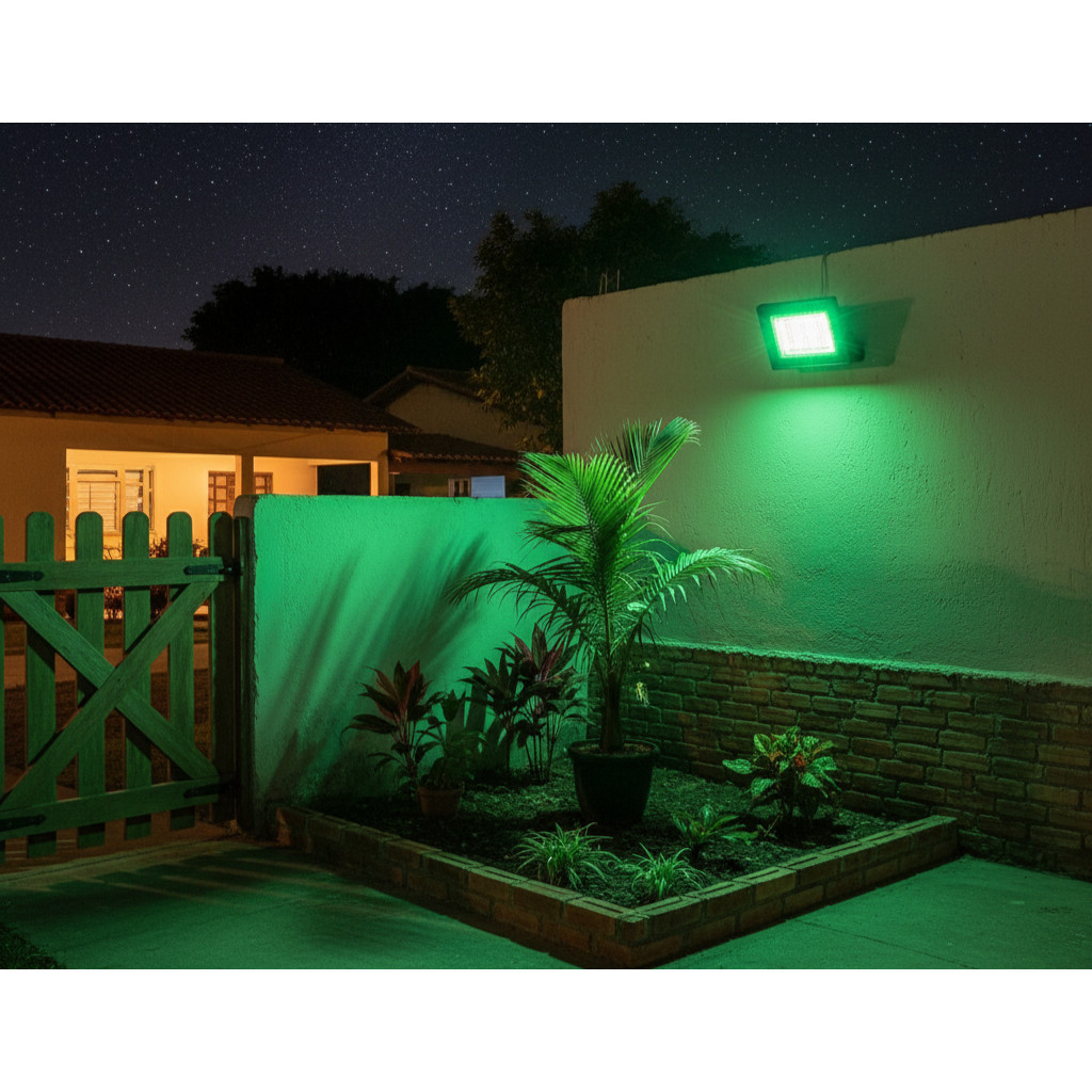 Refletor LED Verde 300W IP66 Iluminação Decorativa Potente Jardim Casa Decoração Iluminação Monumentos Festas Eventos