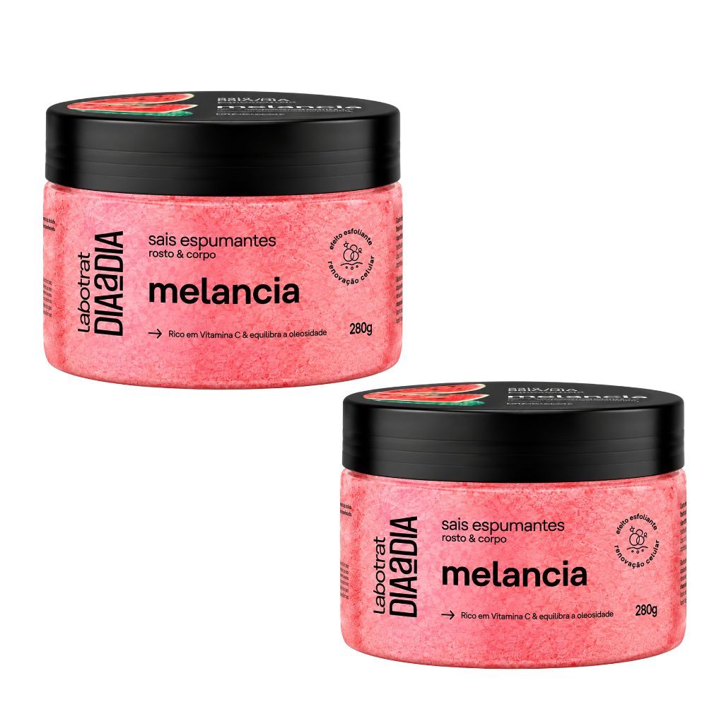 Kit 2 Sais Espumantes Rosto Corpo Melancia Labotrat 280g