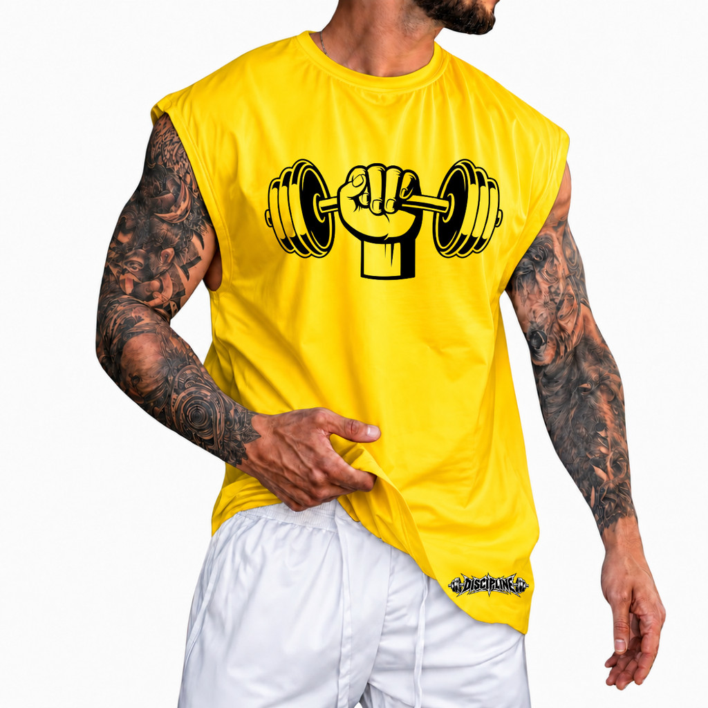 Regata Machão Oversized 100% Algodão Camiseta Cavada Musculação Streetwear Treino Praia Academia