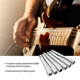 6 peças de parafusos de montagem de sela tremolo entonação substituição para guitarra elétrica