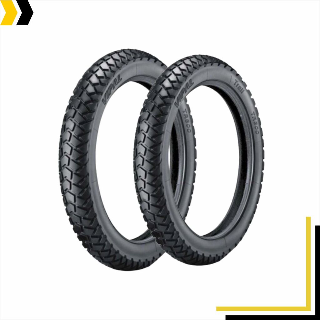 Kit Par Pneus Moto Vipal 130/80-18 Traseiro + 80/90-21 Dianteiro TR300 XRE 300 LANDER 250 Uso Com Câmara