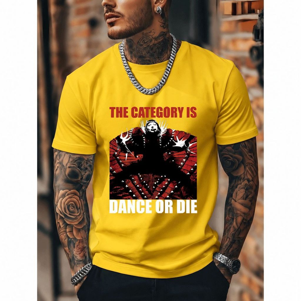 [Premium Algodão Puro]CA Camiseta Oversized Streetwear Masculina e Feminina, Estampa de Dança, 100% Algodão, Estilo Casu