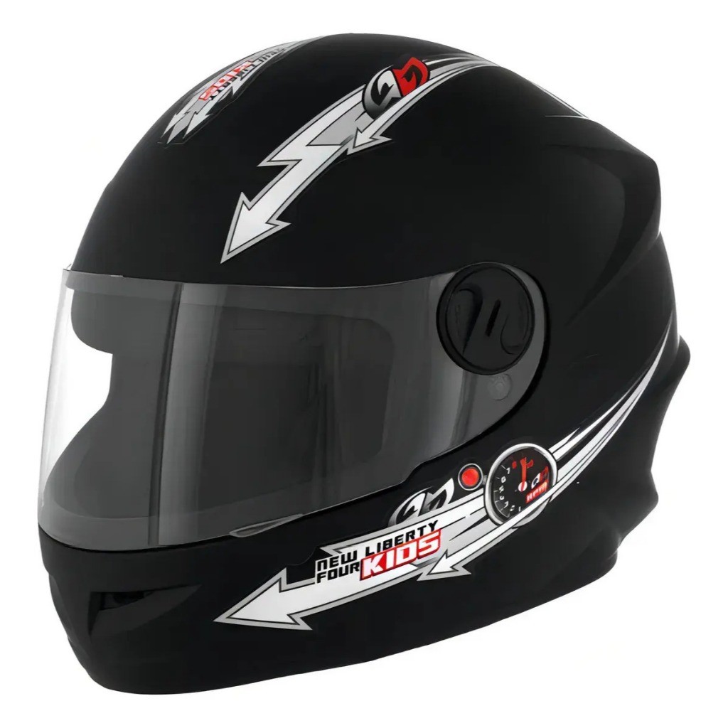 Capacete Infantil Pro Tork Libert Four Cores Tamanho 54 Com Design Fechado