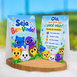 10 a 30 Plaquinhas de mesa BOLOFOFOS AZUL MENINO - Centro de mesa Lembrancinha de festa infantil