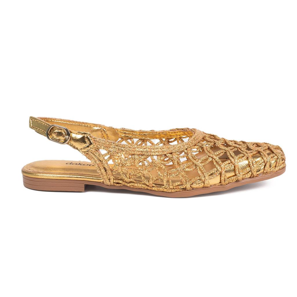 Sapatilha Dakota Slingback Metalizada Feminino D2146 — imagem 2 de 2
