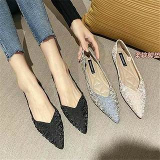 2025 verão outono novo estilo sola macia apontou Toe sapatos de salto médio feminino All-Match sapatos de trabalho boca 