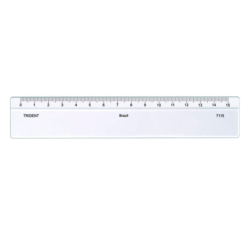 Régua acrílica 15cm 7115 Trident