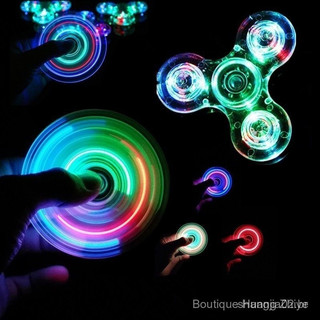 Spinner Luminoso com Luz LED, Brinquedo de Alívio de Estresse para Dedos que Brilha no Escuro EDC A5AJ S3SX FC7 JEDE