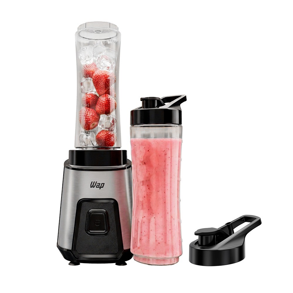Liquidificador portátil 300W com 2 copos squeeze Blender GO - Wap