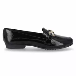 Loafer Raquel Salto Baixo Preto
