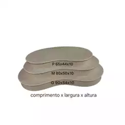Trio de tampo babado orgânico mdf para cilindros