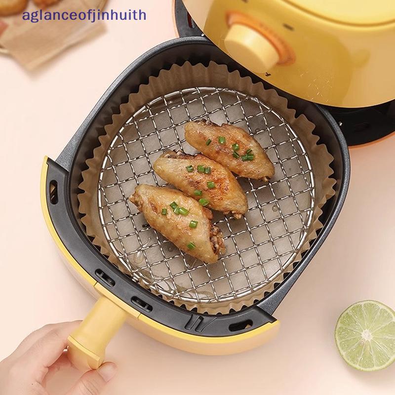 [aglanceofjinhui] Fritadeira De Ar Redonda Ra Com Pernas Grade Staable Grelhar Aço Inoxidável Anticorrosão Para Cozinha 