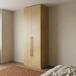 Guarda Roupa Modulado 2 Portas 100% MDF Infinity Savana Bege Savana