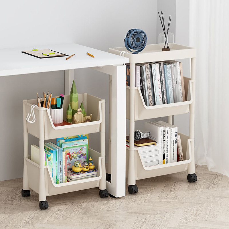 Estante móvel Rack de chão Rack de armazenamento de brinquedos infantis domésticos Multi-camada Sala de estar Carrinho m