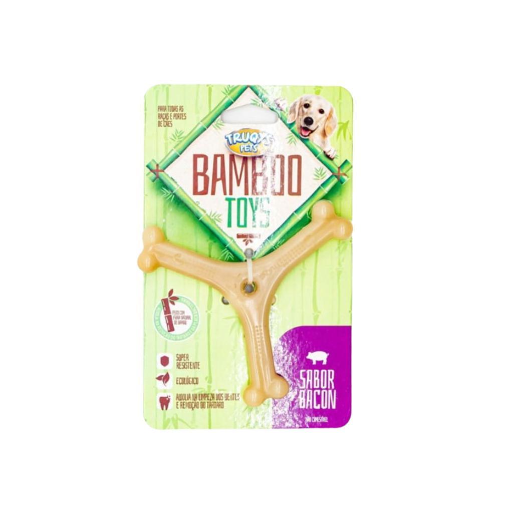 Brinquedo Mordedor Bamboo Osso P/Cães Vários Formatos - Truqys — imagem 2 de 2