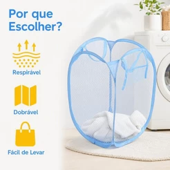 1 Cesto De Roupa Caixa Dobrável Para Armazenagem E Organização De Vestuário Brinquedos