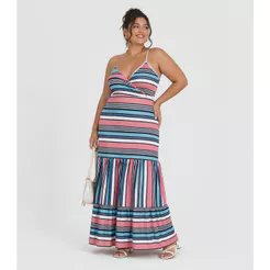 Vestido Feminino Longo De Alcinha Midsize Select Rosa