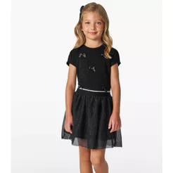 Conjunto Infantil Blusa com Saia Trick Nick Preto