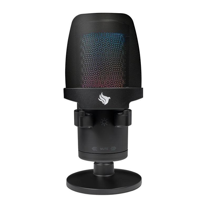 Microfone Pichau Izar Pro PFT, RGB, USB, Preto, PG-IZRPRV-B02