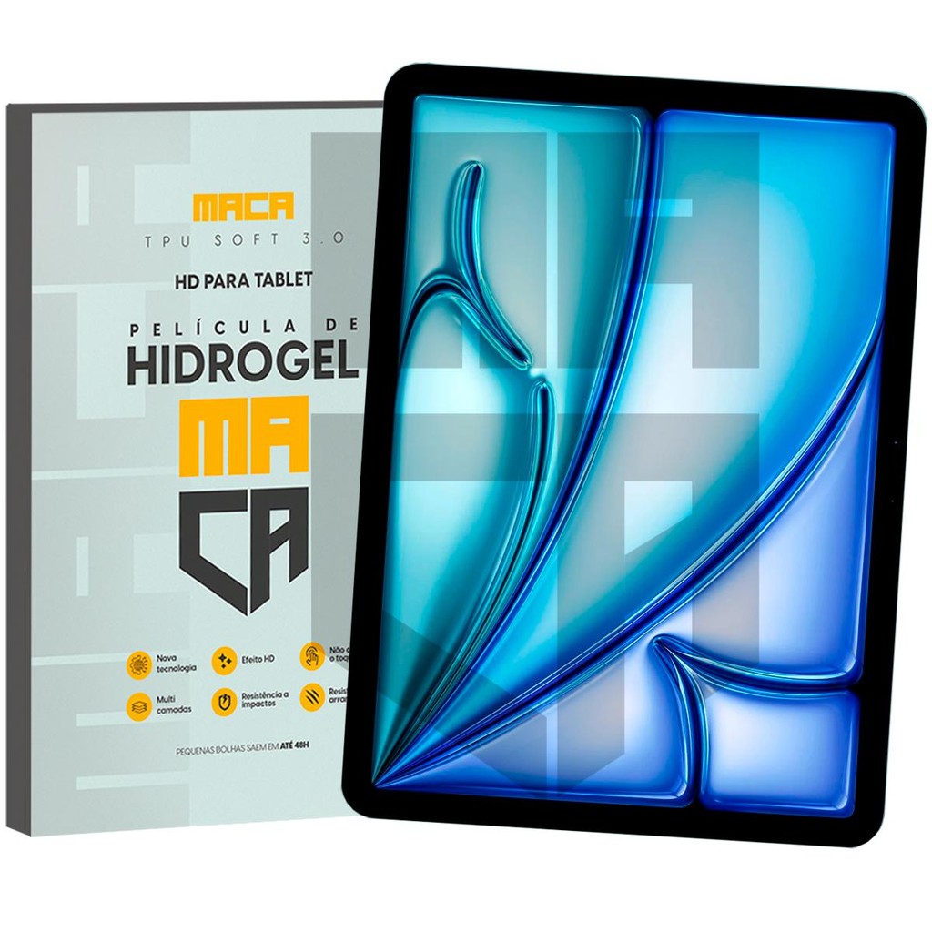 Película Hidrogel Tela Frontal iPad Air 13 2025 HD Ou Matte em Oferta na Shopee