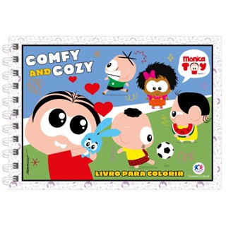 Livro de Colorir Turma da Mônica Toy - Comfy and Cozy | Capa Dura em Oferta na Shopee