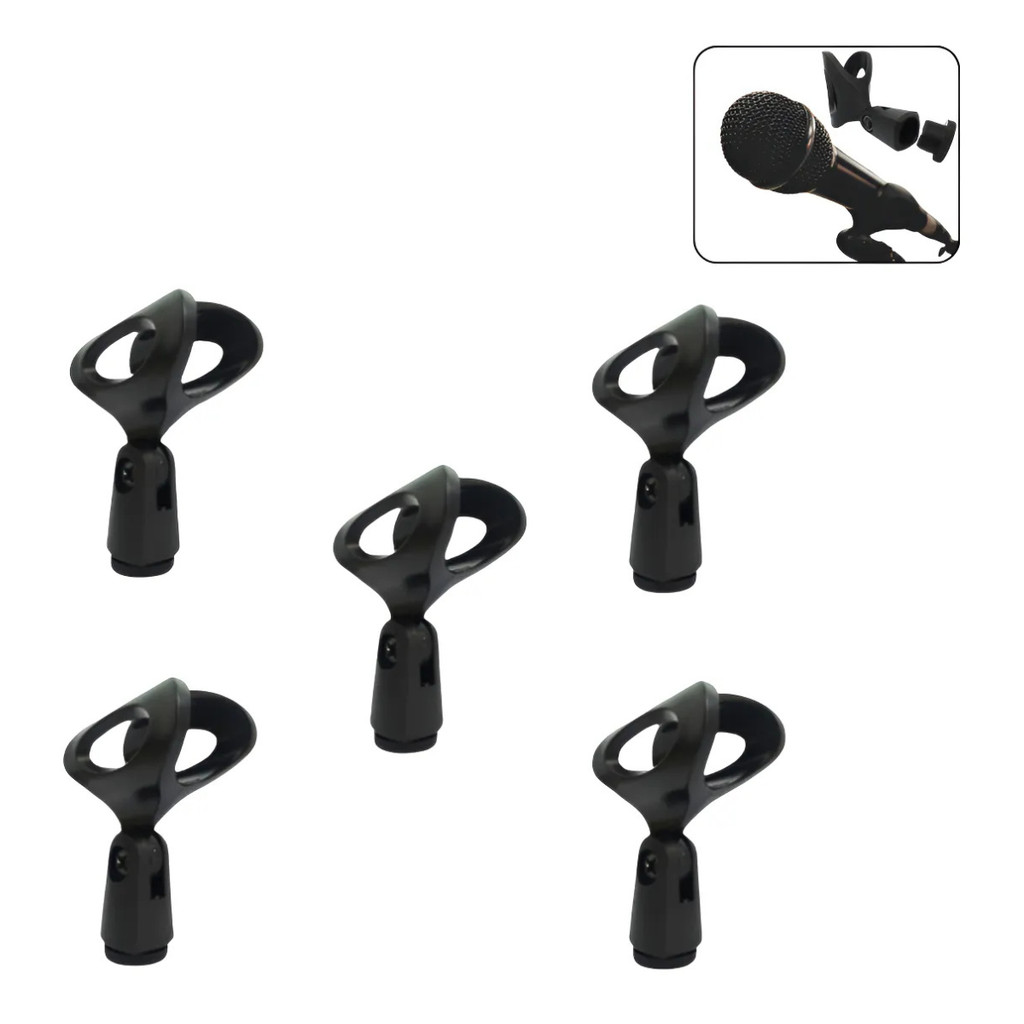 Kit 5 Cachimbos Pedestal Suporte para Microfone Com e Sem Fio Universal Preto em Oferta na Shopee