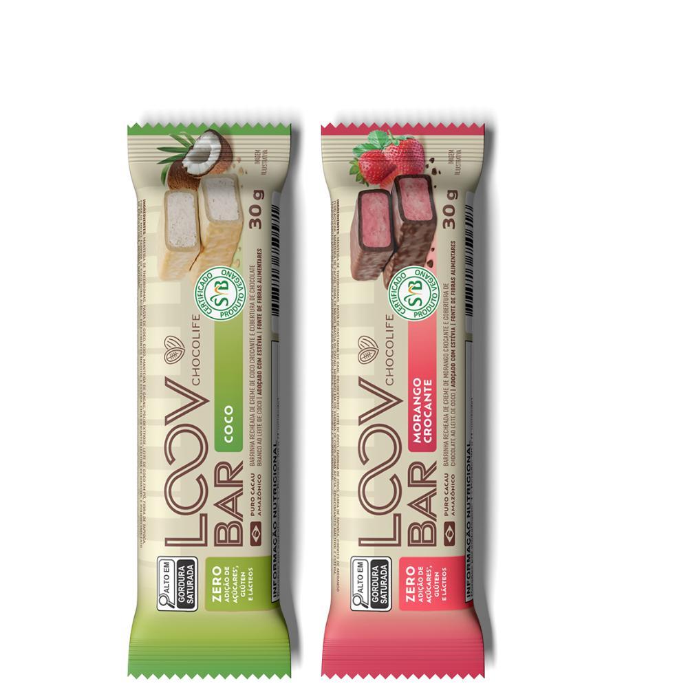 Kit Barras de Chocolate Recheado Chocolife – 2 Unidades 30g